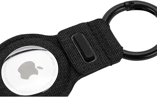 Incase Woolenx Key Clip for Airtag - Lightweight, Form-Fitting Apple Airtag Holder - Durable Airtag Keychain with Metal Quick Clip Key Ring (3.6 x 1.6 x 0.2 in) - Graphite