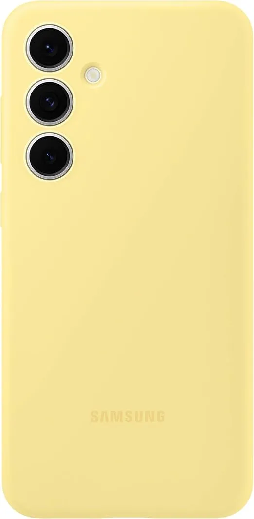 SAMSUNG Galaxy S24 FE Silicone Phone Case, Protective Cover with Color Variety, Smooth Grip, Soft and Sleek Design, Seamless Fit, US Version, Yellow