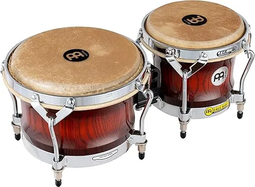 Meinl Percussion WB500AMB Free Ride Series Woodcraft Bongos, Antique Mahogany Burst