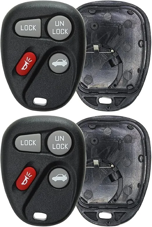 KeylessOption Just the Case Keyless Entry Remote Key Fob Shell For 16245100-29, 16263074-99 (Pack of 2)