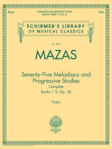 75 Melodious and Progressive Studies Complete, Op. 36: Schirmer Library of Classics Volume 2092 (Schirmer's Library of Musical Classics, 2092)