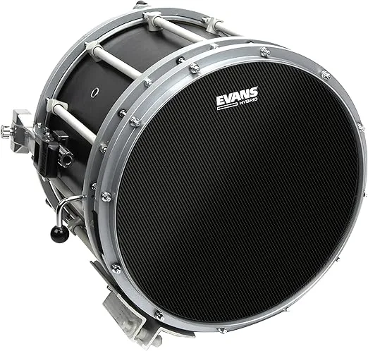 Evans Hybrid Black Marching Snare Drum Head-13 Inch Drumhead Pack (SB13MHB)