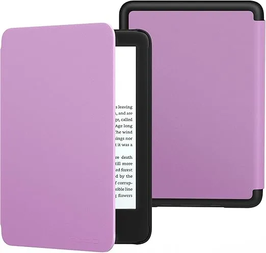 MoKo Case Fits 6" All-New Kindle (11th Generation-2024/2022 Release), Lightweight Shell Cover with Auto Wake/Sleep for Kindle 2024/2022 11th Gen e-Reader, Purple