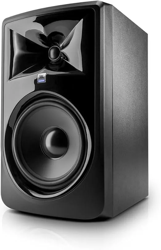 JBL Professional 308P MkII 8-Inch, 2-Way, Powered, Active Monitor Speaker for Near Field Music Production, Studio Monitor, Desktop Computer, Hi-Fi Audio. Sold individually, Black