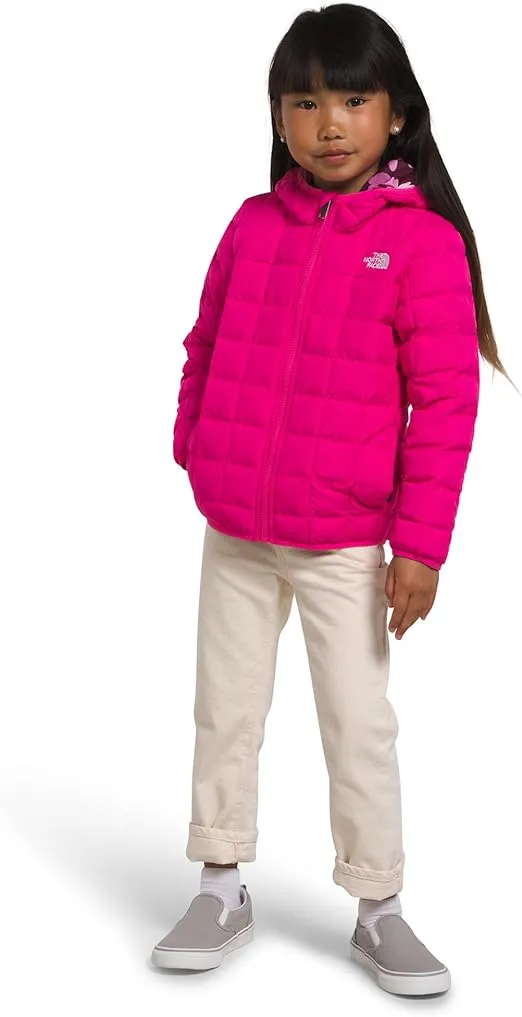 THE NORTH FACE Kids Reversible ThermoBall Hooded Jacket, 3, Mr. Pink