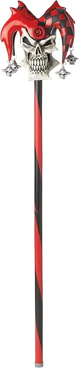 California Costumes Psycho Jester Black and White Cane