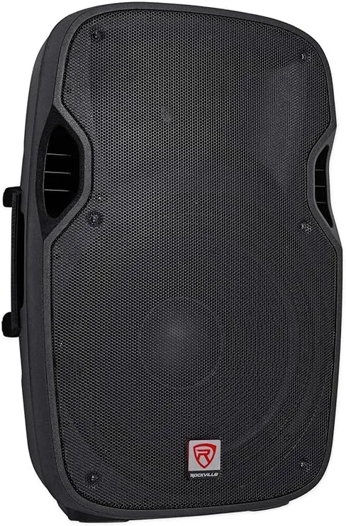 Rockville SPGN158 15" Passive 1600W DJ PA Speaker ABS Lightweight Cabinet 8 Ohm, 15 inch, Black