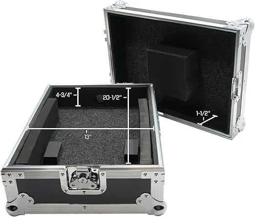 Harmony Audio HC12MIX Flight DJ Road Travel Custom Case Compatible with Universal 12" Mixer