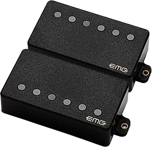 EMG 57/66 Bridge and Neck Humbucker Guitar Pickups Set, Black