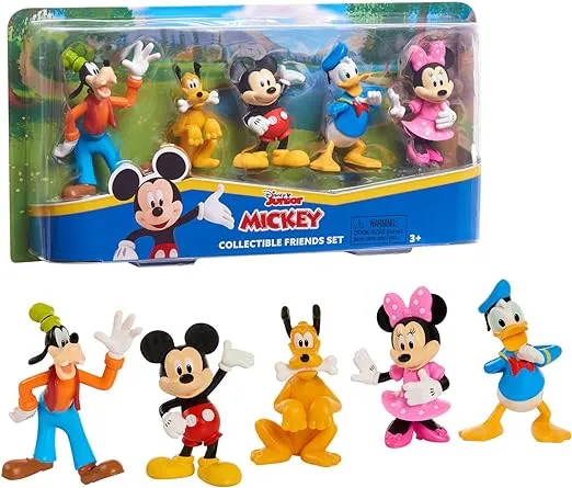 Mickey Mouse Collectible Figure Set, 5 Pack, Kids Toys for Ages 3 Up by Just Play