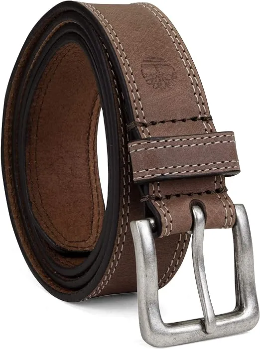Timberland mens Classic Leather Jean Belt 1.4 Inches Wide