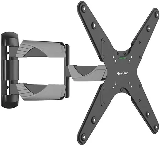 QualGear Qg-TM-A-012 Universal Ultra Slim Low Profile Articulating Wall Mount for 23-55 Inches LED TVs, Black [UL Listed]