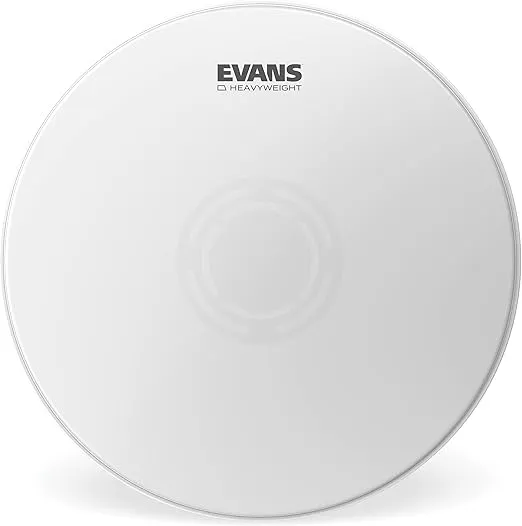 Evans Heavyweight Coated Drumhead - Coated Snare Drum Head - Reverse Dot for Durability, Focus, Attack - 2 Plies of Film - 14 Inch