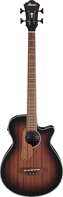 Ibanez AEGB24E AEG Acoustic-electric Bass Guitar - Mahogany Sunburst High Gloss