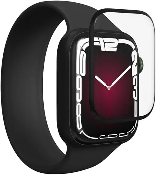 ZAGG InvisibleShield GlassFusion - Made for Apple Watch Series 7 and Series 8 (41mm) - Extreme Hybrid Glass Screen Protection