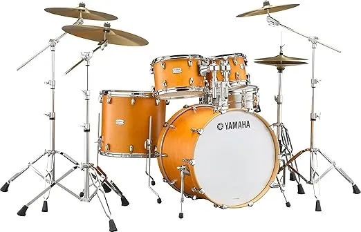 Yamaha Tour Custom Maple 4pc Standard Shell Pack, Caramel Satin