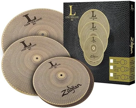 Avedis Zildjian Company L80 Low Volume LV468 Box Set - 14 Inches Hi-Hats, 16 Inches Crash, 18 Inches Crash Ride