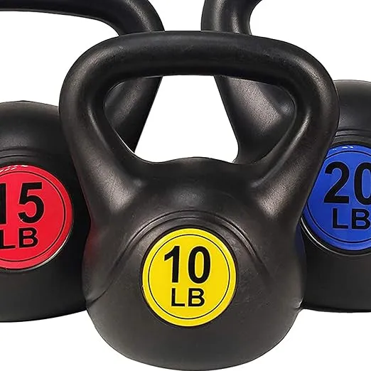 BalanceFrom Wide Grip Kettlebell Exercise Fitness Weight Set