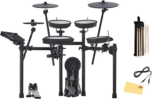 Roland Generation 2 V-Drums TD-17KV2 Electronic Drum Set Bundle with Drumstick Bag, 3.5mm Audio Cable, 3 Pairs of Drumsticks, and Austin Bazaar Polishing Cloth