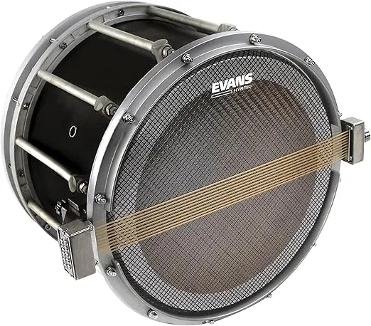 Evans Hybrid Series Marching Snare Side Drum Head, 14 Inch