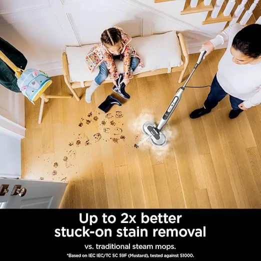 Shark Steam & Scrub with Steam Blaster Technology All-in-One Hard Floor Steam Mop with 3 Steam Modes & LED Headlights S8201