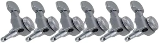 Fender Deluxe Locking Staggered Guitar Tuners, Brushed Chrome