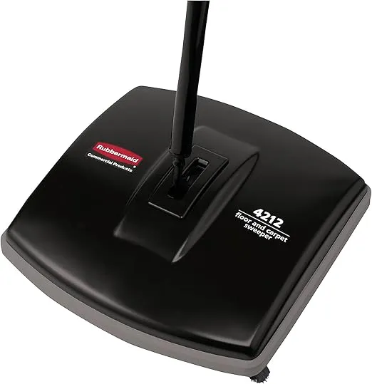 Rubbermaid Floor/ Carpet Sweeper Blk 4Ea