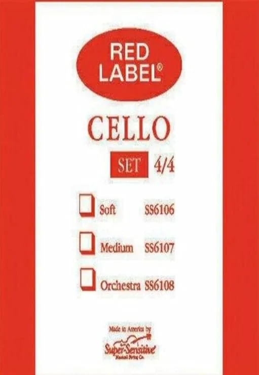 Musical Strings Co. Steelcore 4/4 Cello Strings: Set (6107)