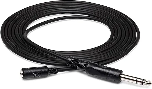 Hosa MHE-325-25 Feet 1/4 Inches M TRS to 1/8 Inches Mini F Extension Cable