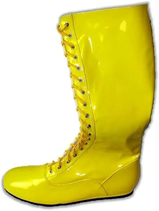 Pro Wrestling Costume Boots Super Hero Wrestler Halloween Cosplay