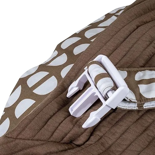 Boppy Nursing Pillow Best Latch, Mocha Half Domes, Created with Lactation Consultant, Firm Contoured and Plush Sides for Two Breastfeeding Options, Padded Belt, Plus Sized to Petite, Machine Washable