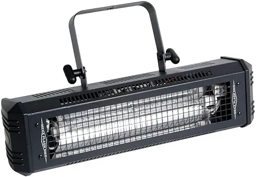 American DJ 750W High output variable speed and dimmable on the rear of the unit or can be run DMX