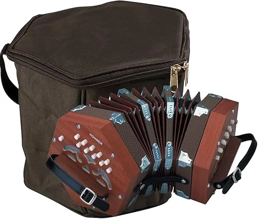 Hohner, 49-Key D40 Concertina, with Gig Bag