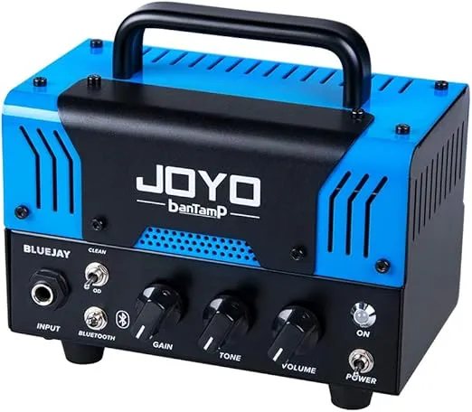 JOYO Bluejay BanTamp Series Mini Amp Head 20 Watt Preamp 2 Channel Hybrid Tube Guitar Amplifier with Bluetooth