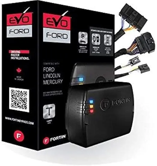 Fortin EVO-FORT4 Stand-Alone Add-On Remote Start Car Starter System for Select 2008+ Ford, Lincoln and Mercury standard key vehicles