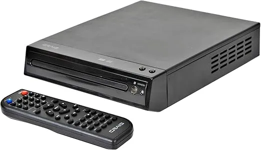 Craig CVD516 Compact Prgressive Scan DVD Player with Remote in Black | Compatible with DVD-R/DVD-RW/JPEG/CD-R/CD-R/CD | Progressive Scan | Up-Convert to 1080p |