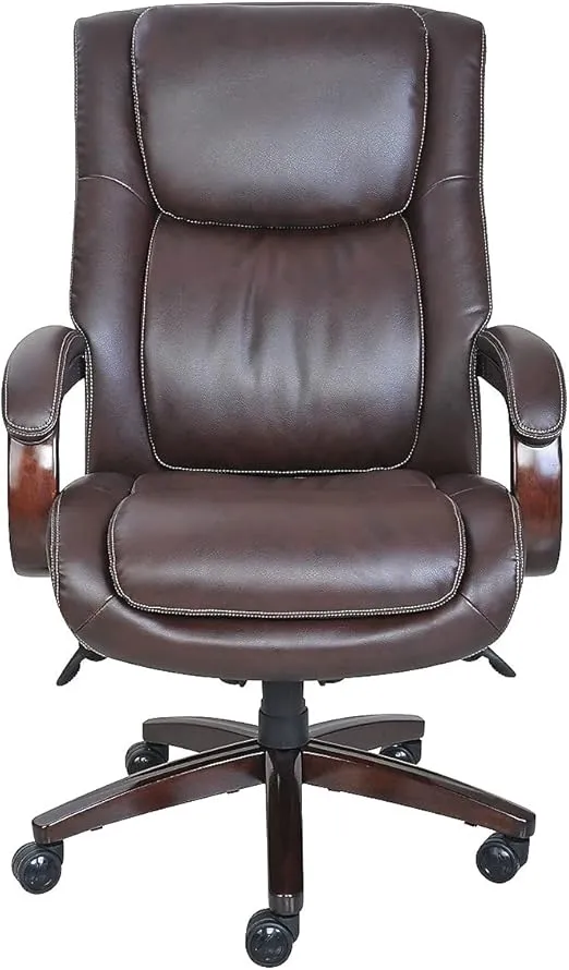 La-Z-Boy 1200191 Winston Bonded Leather Executive Chair Brown (44763)