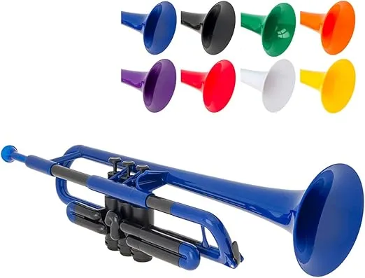 pBone PTRUMPET1B The Plastic Trumpet, Blue (2016 version)