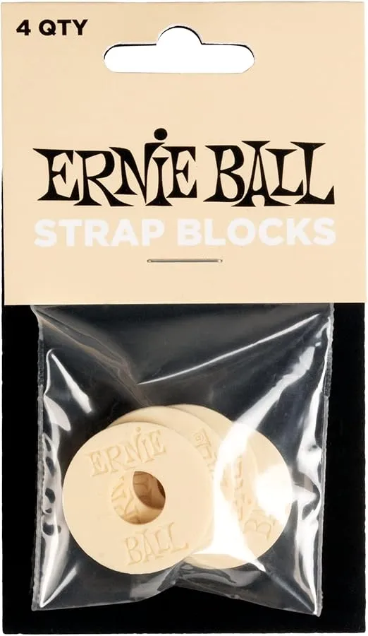 Ernie Ball Strap Blocks, Cream (P05624)