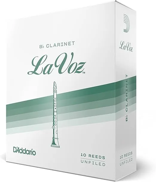 D'Addario La Voz Bb Clarinet Reeds, Strength Medium, 10-pack - RCC10MD