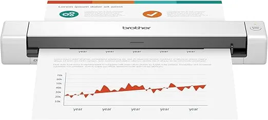 Brother DS-640 Compact Mobile Document Scanner, (Renewed Premium)