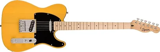 Squier 6 String Solid-Body Electric Guitar, Right, Butterscotch (0373453550)