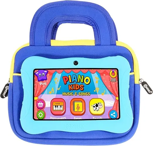 Contixo 10" Tablet Sleeve Bag - Compatible with K102 & K103 Kids Tablets, Protective Carrying Case (Blue)