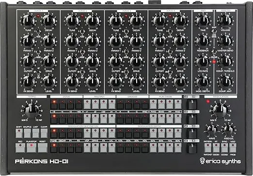 Perkons HD-01 Drum Machine and Rhythm Synthesizer - Black