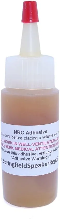 Pro-Grade Heavy-Duty Nitrile Rubber Speaker Repair Adhesive Glue (1 oz)