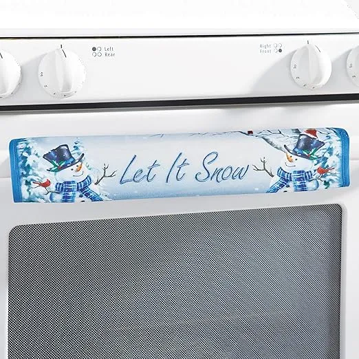 Collections Etc 3-Piece Snowman Refrigerator Handle Appliance Covers