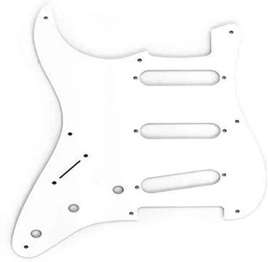 Fender Vintage-Style Pickguard, '57 Stratocaster LH, 8-Hole - White 3-Ply