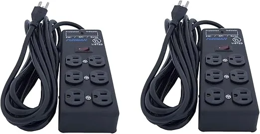 Furman SS6B 6 Plug Surge Protector (2 -Pack)