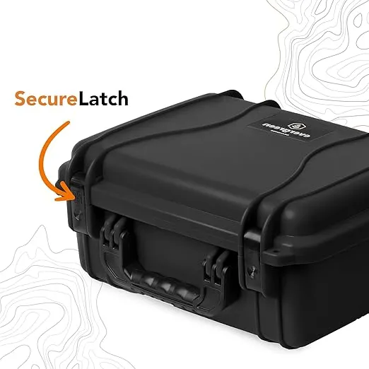 Seahorse 520 Heavy Duty Protective Dry Box Case with Accuform Foam - TSA Approved/Mil Spec / IP67 Waterproof/USA Made for Cameras, Action Cameras, Firearms, Camping, Kayaks