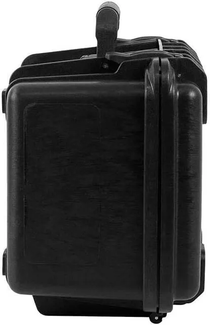 Monoprice Weatherproof/Shockproof Hard Case - Black Ip67 Level Dust and Water Protection Up to 1 Meter Depth with Customizable Foam, 10" x 9" x 7", 6.6 Liter